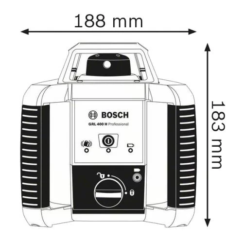 Laser Rotatif GRL 400 H + Trépied + Accessoires + Coffret Standard BOSCH 06159940JY 5 Laser Rotatif GRL 400 H + Trépied + Accessoires + Coffret Standard BOSCH 06159940JY – Image 3