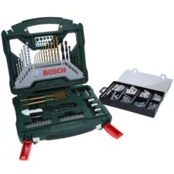 Coffret De 50 Accessoires X-Line 50Ti + Kit De Fixation 173 Pièces BOSCH 2607017523