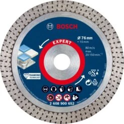 Disque à Tronçonner Diamanté Expert HardCeramic 76 X 1,9 X 10 Mm BOSCH 2608900652 13 Disque à Tronçonner Diamanté Expert HardCeramic 76 X 1,9 X 10 Mm BOSCH 2608900652 -NMSLOUTIL shop AFD 125711