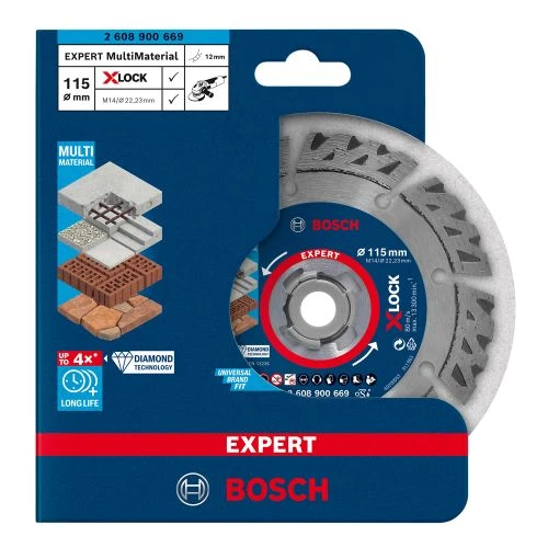 Disque à Tronçonner Diamanté Expert MultiMaterial 115 X 2,4 X 12 Mm BOSCH 2608900669 4 Disque à Tronçonner Diamanté Expert MultiMaterial 115 X 2,4 X 12 Mm BOSCH 2608900669 – Image 2