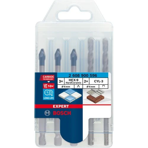 Coffret De 5 Forets Expert Mixtes HEX-9 HardCeramic BOSCH EXPERT 2608900596 8 Coffret De 5 Forets Expert Mixtes HEX-9 HardCeramic BOSCH EXPERT 2608900596 – Image 6