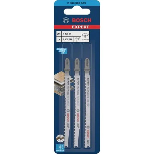Kit 3 Lames De Scie Sauteuse Hardwood 2-Side Clean BOSCH EXPERT 2608900549 4 Kit 3 Lames De Scie Sauteuse Hardwood 2-Side Clean BOSCH EXPERT 2608900549 – Image 2