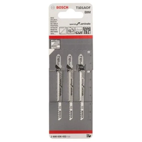 Lame De Scie Sauteuse T 101 AOF Special For Laminate BOSCH 2608636432 3 Lame De Scie Sauteuse T 101 AOF Special For Laminate BOSCH 2608636432