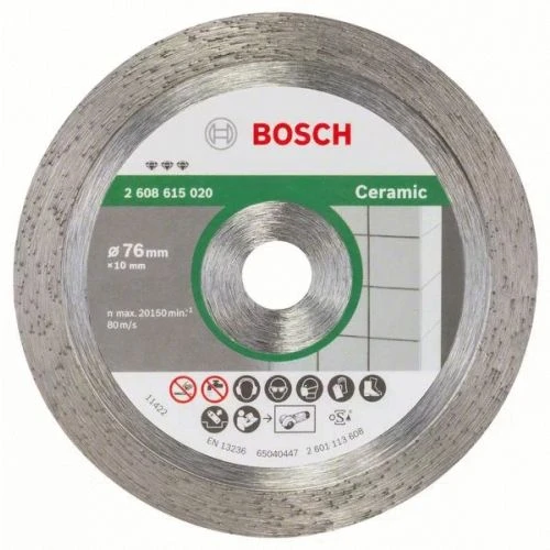 Disque Céramique D.76 GWS 12 76V-EC BOSCH 2608615020 4 Disque Céramique D.76 GWS 12 76V-EC BOSCH 2608615020 – Image 2