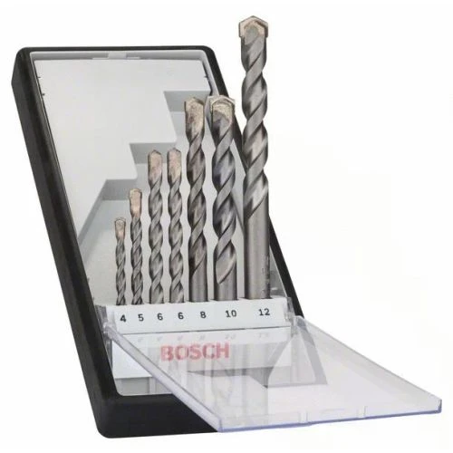 Coffret De 7 Forets Cylindriques à Béton Robust Line Silver Percussion BOSCH 2607010545 3 Coffret De 7 Forets Cylindriques à Béton Robust Line Silver Percussion BOSCH 2607010545