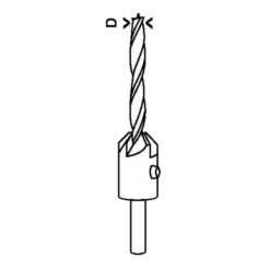 Mèche Hélicoïdale Avec Fraise à Lamer Diamètre 3 Mm Longueur 60 Mm BOSCH 2608595345 -NMSLOUTIL shop AFD 81819