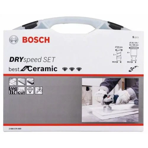 Coffret De Lames De Scies Trépans Diamantées à Sec Dry Speed BOSCH 2608576669 4 Coffret De Lames De Scies Trépans Diamantées à Sec Dry Speed BOSCH 2608576669 – Image 2