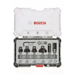 Coffret De Fraises à Araser Et De Bordage 6 Pièces Pour Défonceuses Et Affleureuses BOSCH 2607017469 -NMSLOUTIL shop AFD 82854