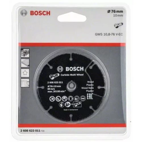 Disque à Tronçonner D.76mm Carbide Multi Wheel BOSCH 2608623011 4 Disque à Tronçonner D.76mm Carbide Multi Wheel BOSCH 2608623011 – Image 2