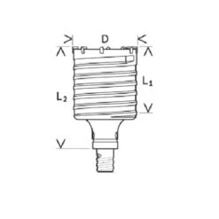 Couronne-trépan SDS Max-9 BOSCH 2608580521 -NMSLOUTIL shop AFD 84184
