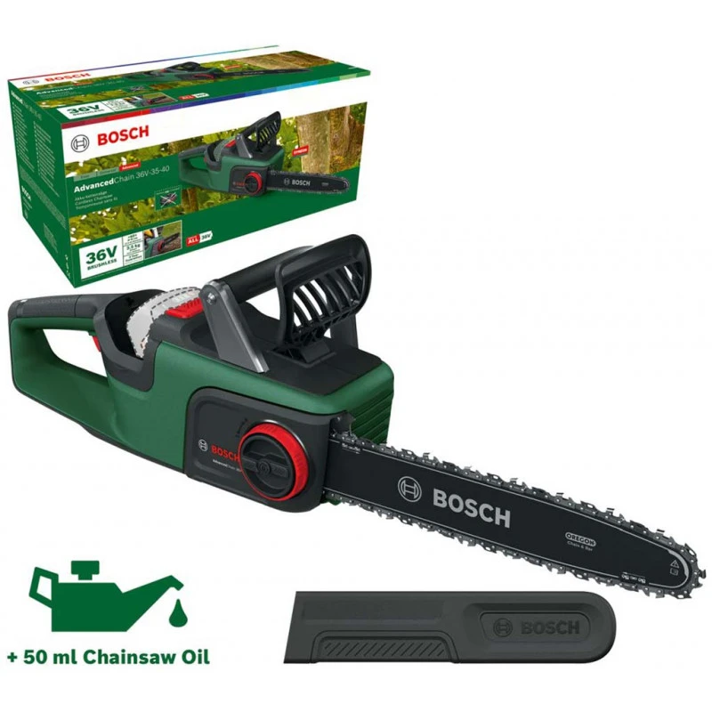 BOSCH AdvancedChain 36V-35-40 Tronçonneuse A Chaîne Sans Fil (solo) 06008B8601 6 BOSCH AdvancedChain 36V-35-40 Tronçonneuse A Chaîne Sans Fil (solo) 06008B8601 – Image 4