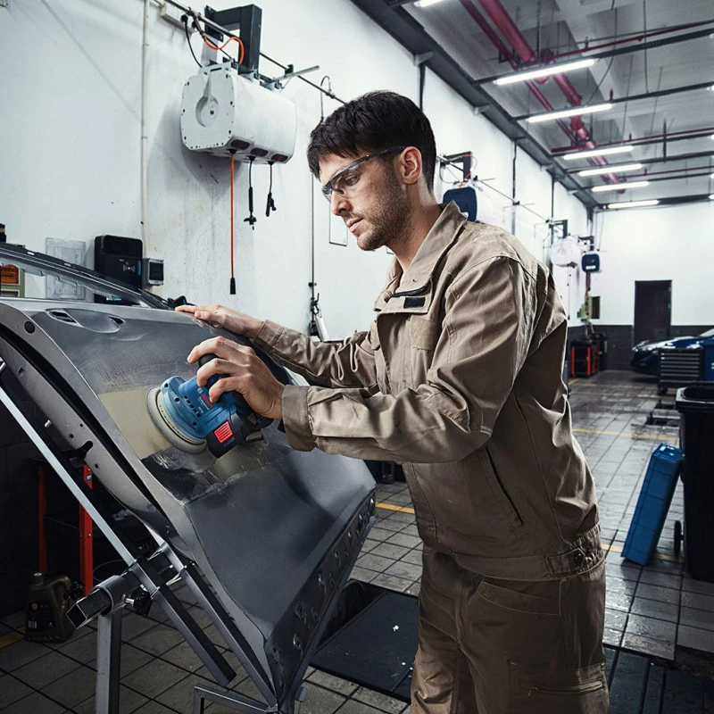 BOSCH GEX 185-Li Ponceuse Excentrique Sans Fil, 1× GBA 18V 4.0Ah, Coffret 06013A5021 7 BOSCH GEX 185-Li Ponceuse Excentrique Sans Fil, 1× GBA 18V 4.0Ah, Coffret 06013A5021 – Image 5