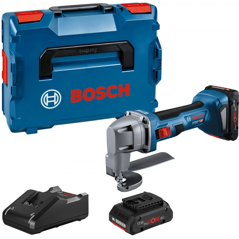 BOSCH GSC 18V-16 E Cisaille A Tôle Sans-fil, 2x 4.0Ah, GAL 18V-40, L-BOXX 0601926301 3 BOSCH GSC 18V-16 E Cisaille A Tôle Sans-fil, 2x 4.0Ah, GAL 18V-40, L-BOXX 0601926301