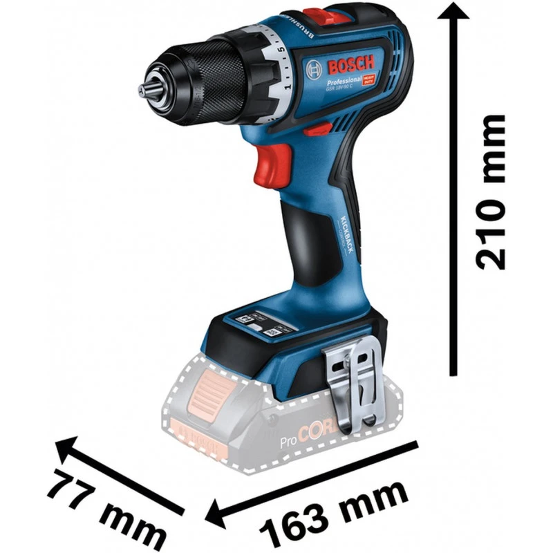BOSCH GSR 18V-90 C Perceuses-visseuses Sans-fil, L-BOXX, GAL 18V-40, 2xAku 4.0Ah 06019K604 9 BOSCH GSR 18V-90 C Perceuses-visseuses Sans-fil, L-BOXX, GAL 18V-40, 2xAku 4.0Ah 06019K604 – Image 7