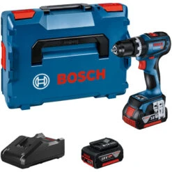 BOSCH GSB 18V-90 C Perceuse-visseuse A Percussion Sans-fil, 2x 4.0Ah, L-BOXX 06019K6104