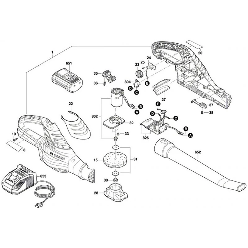 BOSCH ALB 36 LI, Souffleur Sans Fil, Sans Batterie Ni Chargeur 06008A0401 5 BOSCH ALB 36 LI, Souffleur Sans Fil, Sans Batterie Ni Chargeur 06008A0401 – Image 3