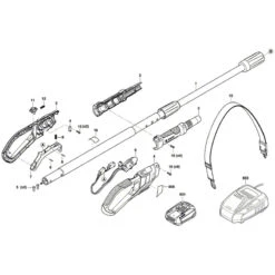 BOSCH Universal ChainPole 18 Élagueuse Sur Perche Sans-fil 06008B3101 -NMSLOUTIL shop bosch pila 06008B3101 0 800x800 1
