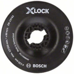 BOSCH Plateau De Ponçage X-LOCK 125 Mm, 2608601716