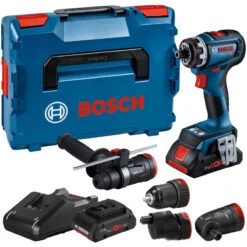 BOSCH GSR 18V-90 FC Perceuse-visseuse Sans Fil,2x 4,0Ah, GAL 18V-40, L-BOXX 136 06019K6200